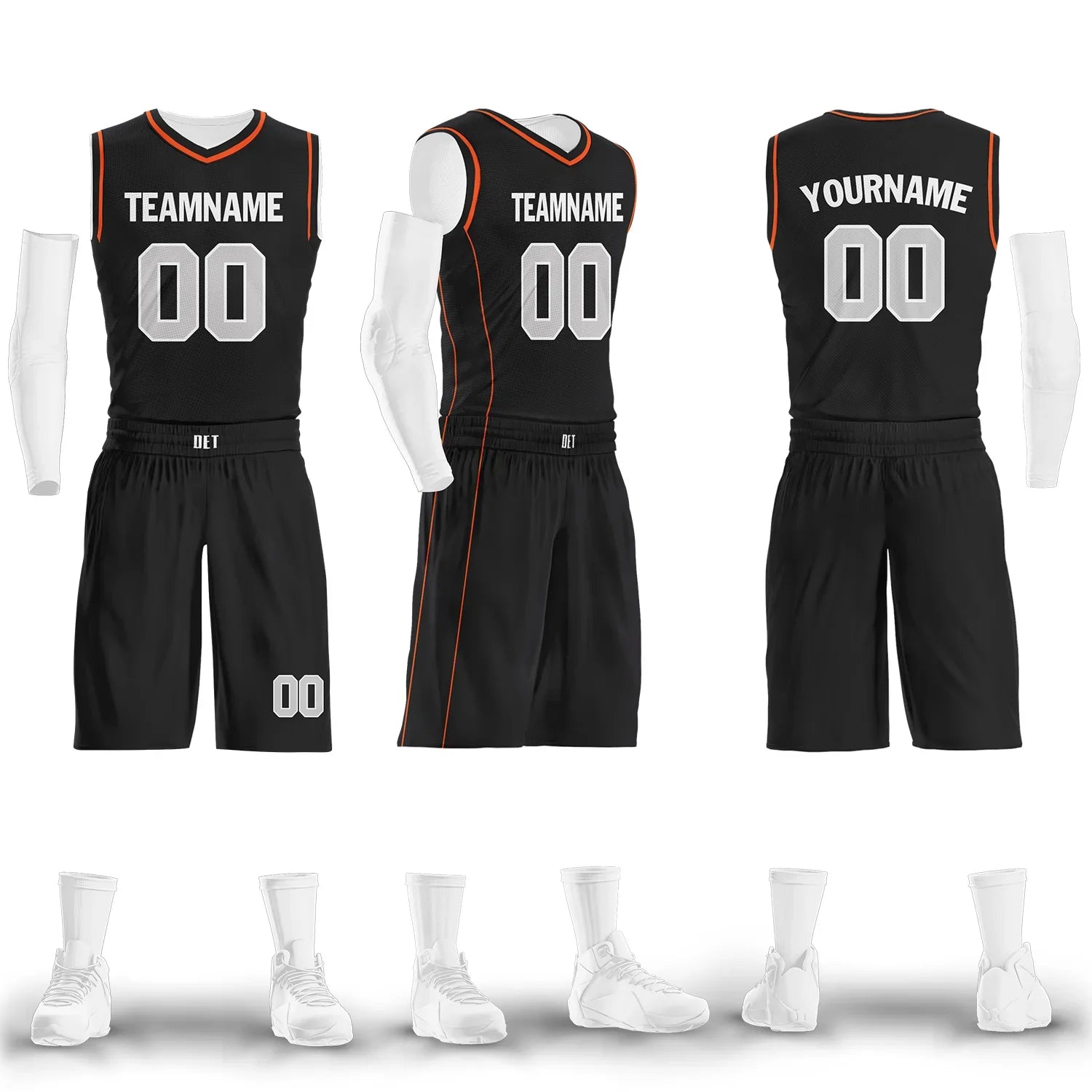 Custom Black Orange Classic Style Sports Uniform Basketball Jersey BBJ01-bd0a70a9 - Coolcustomize