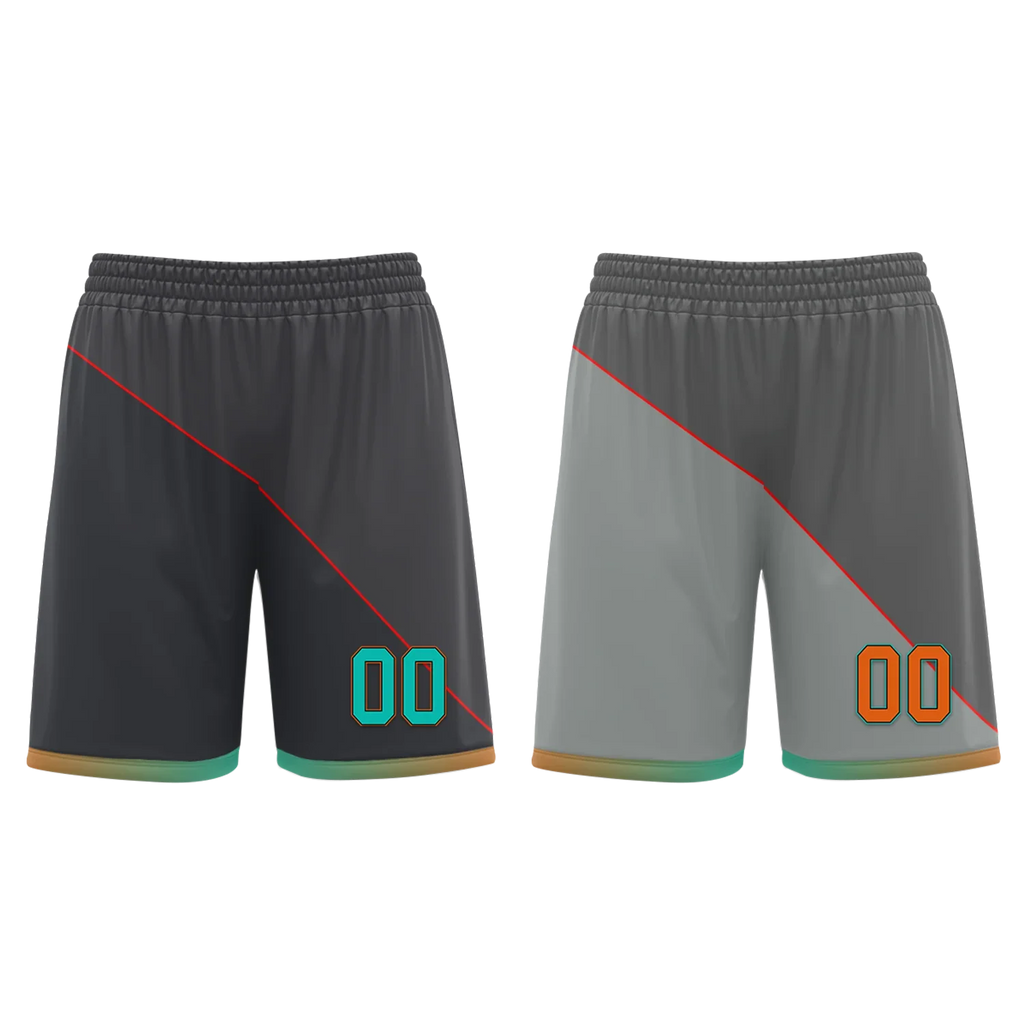 Custom Gray Classic Style Reversible Basketball Uniform Personalized COOLMAX BBJR-D017024 - Coolcustomize