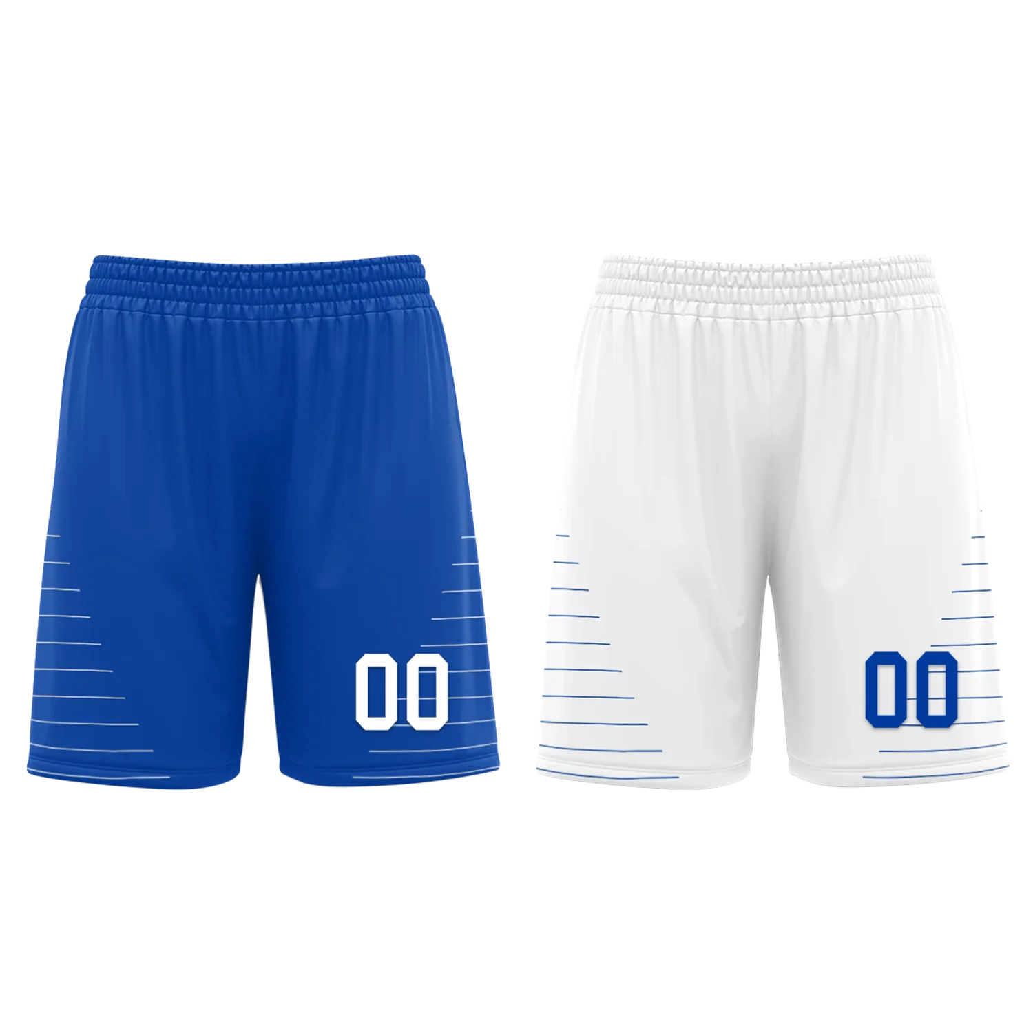 Custom Blue White Classic Style Reversible Basketball Uniform Personalized Ordinary BBJR-D017031 - Coolcustomize