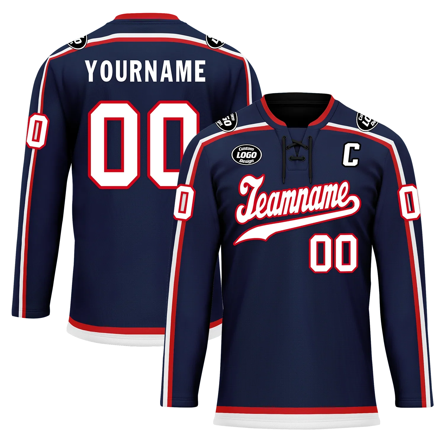 Custom Blue Personalized Hockey Jersey HCKJ01-D0a70fb - Coolcustomize