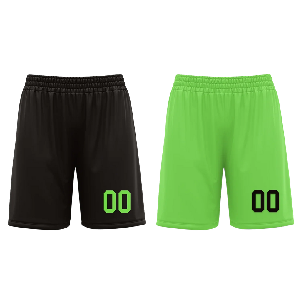 Custom Black Green Classic Style Reversible Basketball Uniform Personalized COOLMAX BBJR-D017049 - Coolcustomize