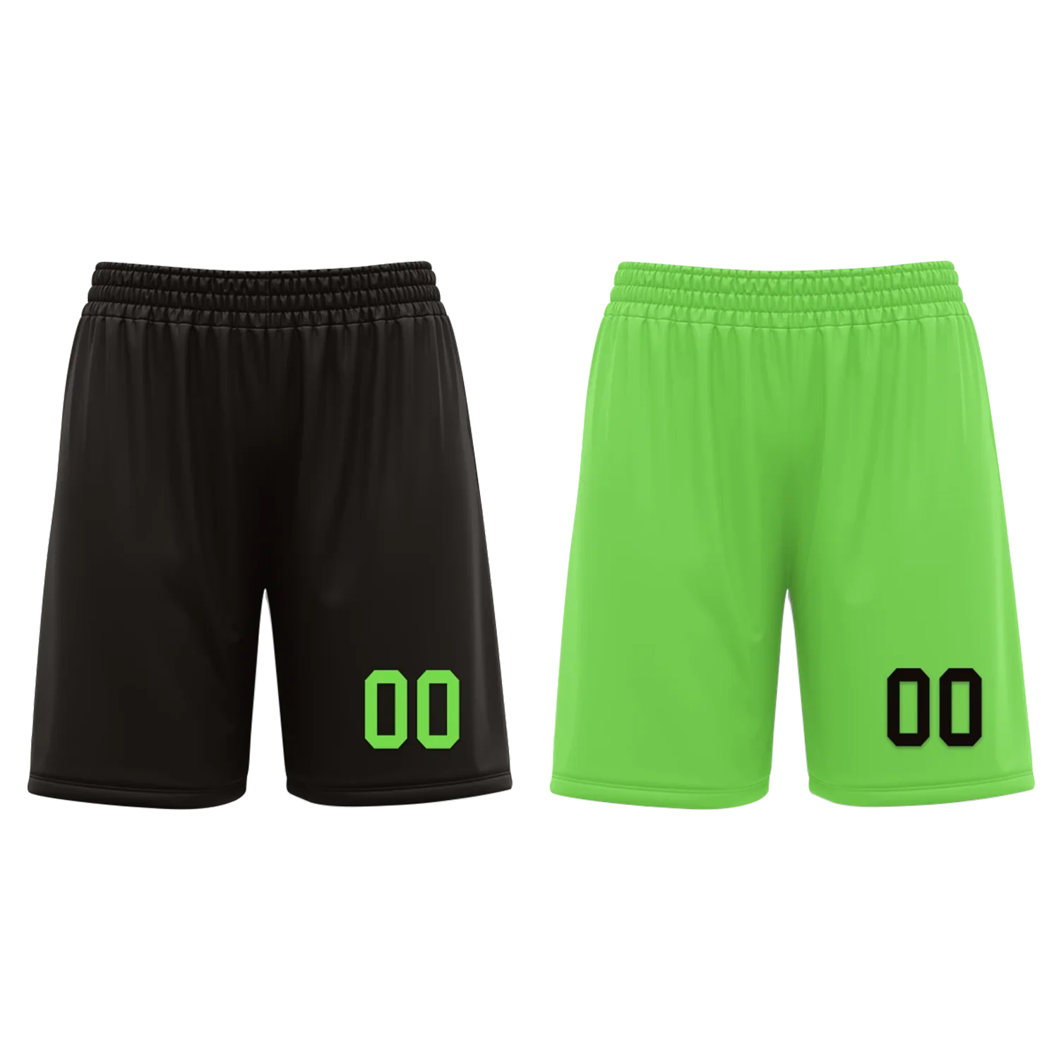 Custom Black Green Classic Style Reversible Basketball Uniform Personalized COOLMAX BBJR-D017049 - Coolcustomize