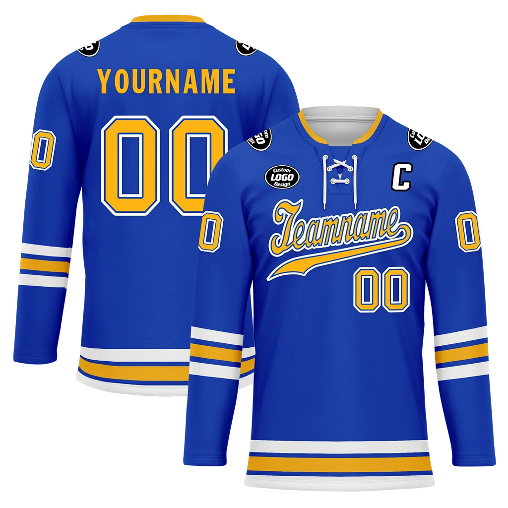 Custom Blue Yellow Personalized Hockey Jersey HCKJ01-D0a70cc - Coolcustomize