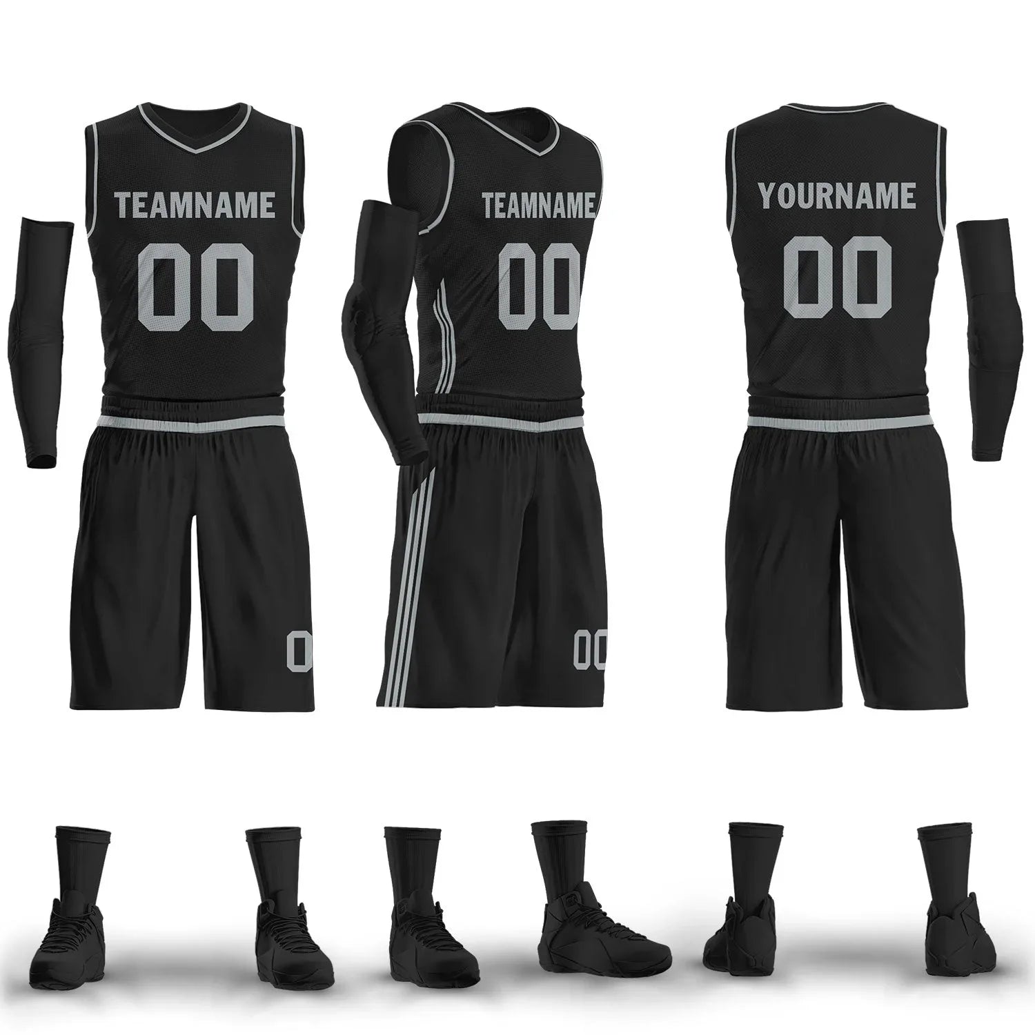 Custom Black Classic Style Sports Uniform Basketball Jersey BBJ01-D020105-18 - Coolcustomize