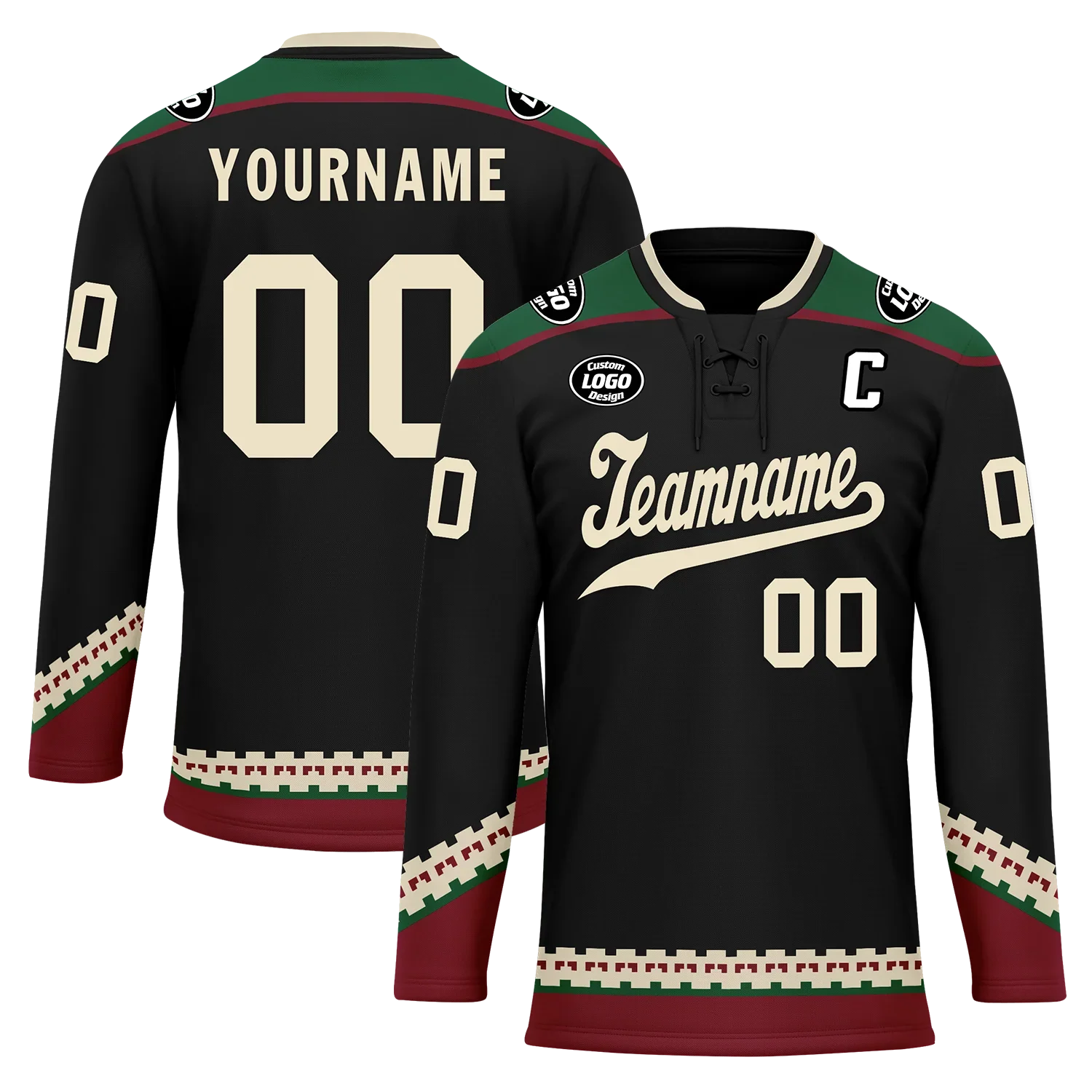 Custom Black Personalized Hockey Jersey HCKJ01-D0a70fc - Coolcustomize
