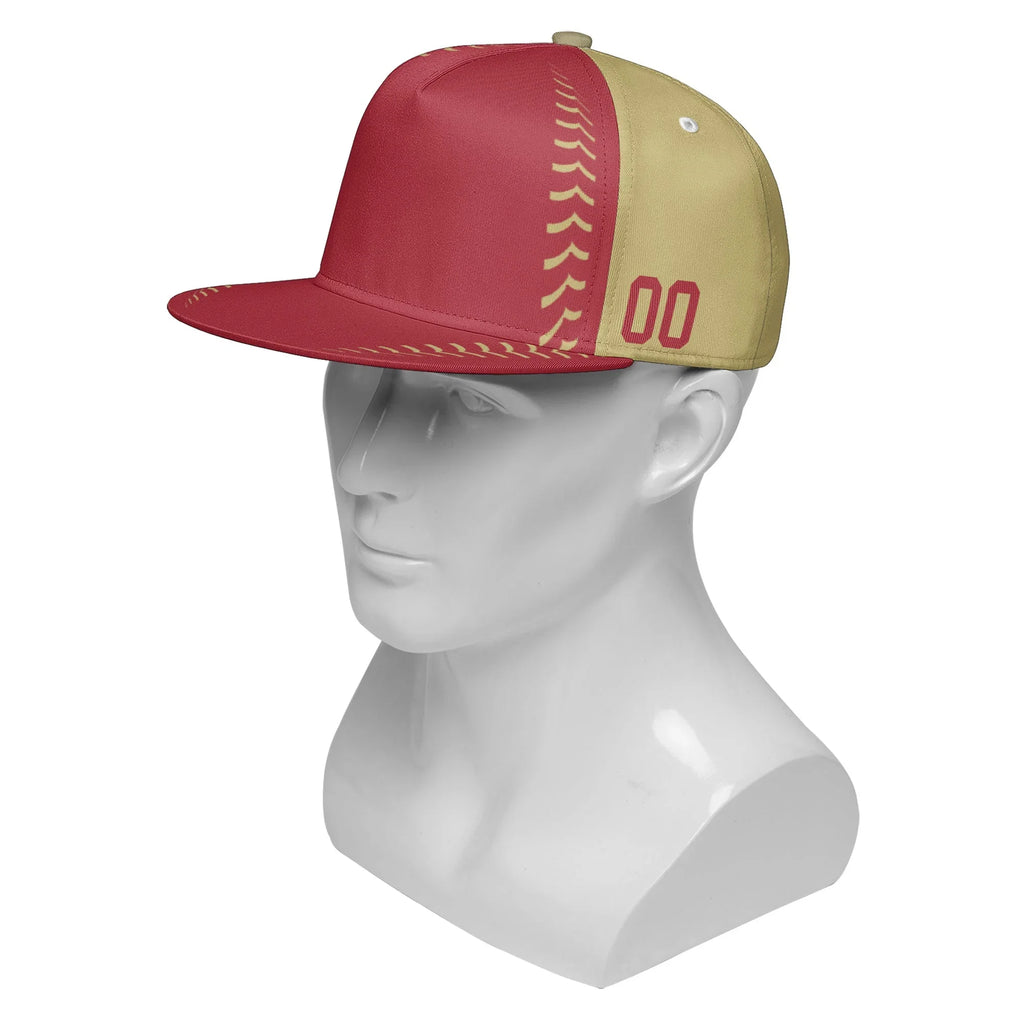 Custom Sport Design Hat Stitched Adjustable Snapback Personalized Baseball Cap PR067B-bd0b00d9-7 - Coolcustomize
