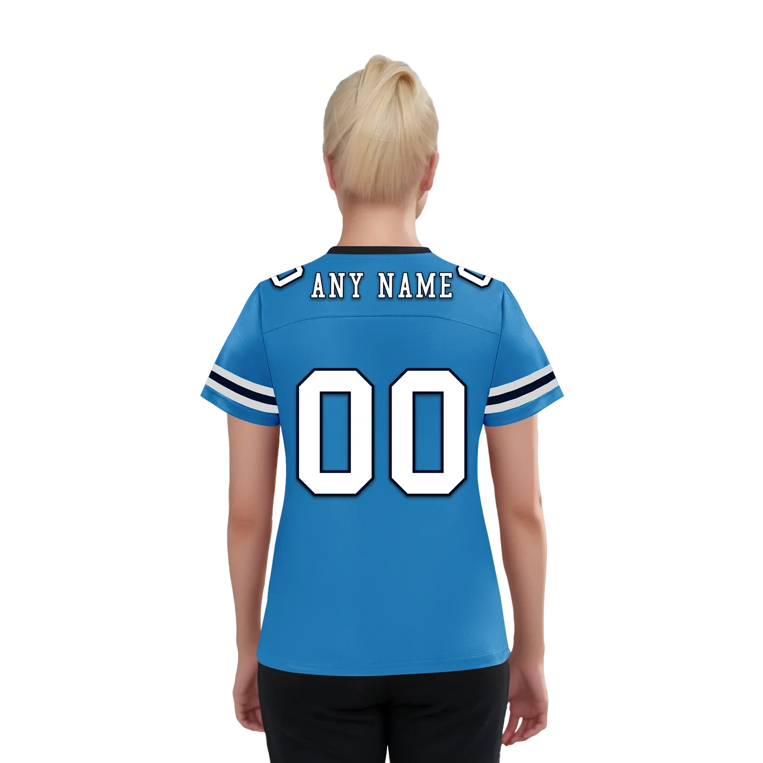 Custom Blue White Classic Style Personalized Authentic Football Jersey FBJ02-bd0a700c - Coolcustomize