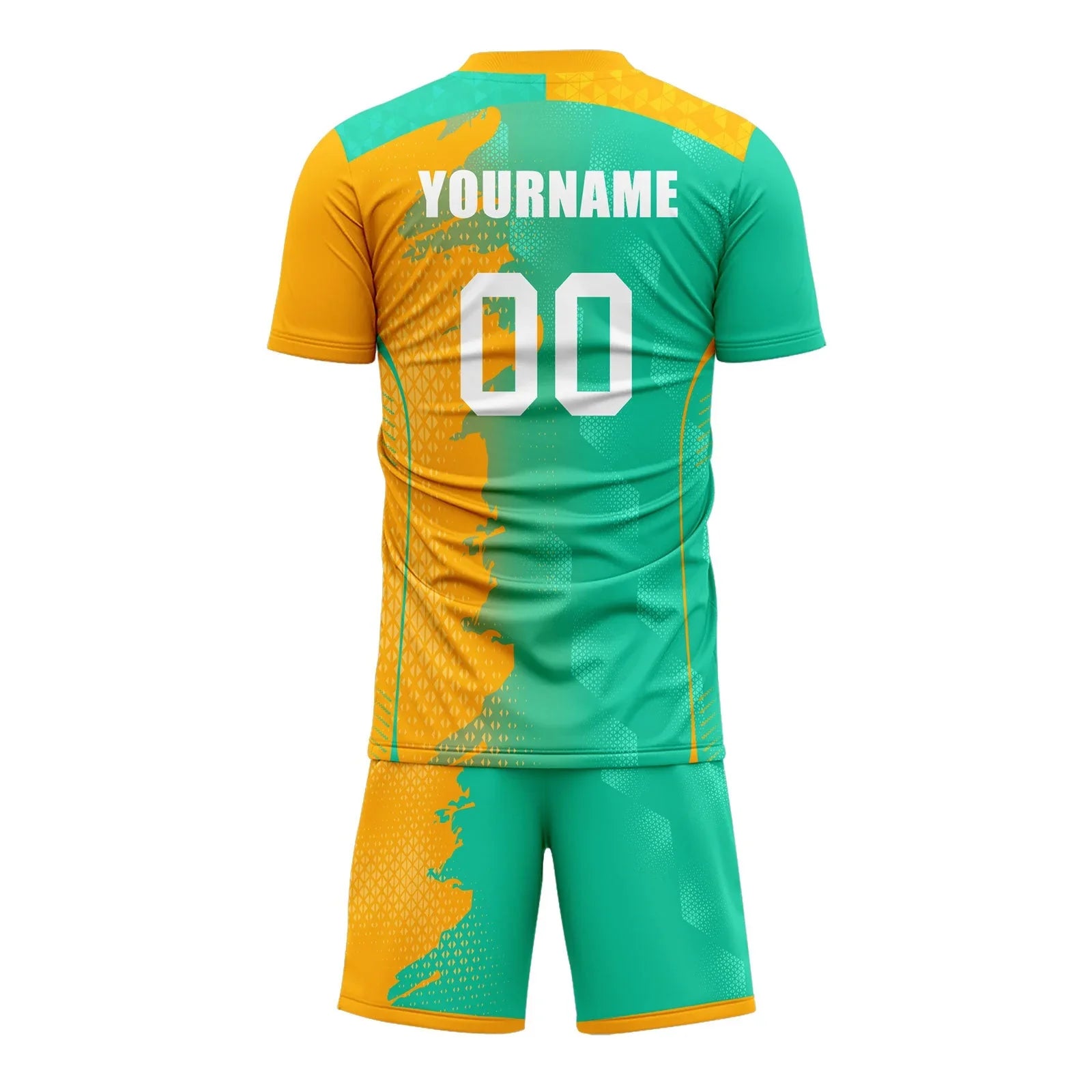 Custom Green Yellow Soccer Sets Jersey Personalized SCJ101-D020210-6 - Coolcustomize
