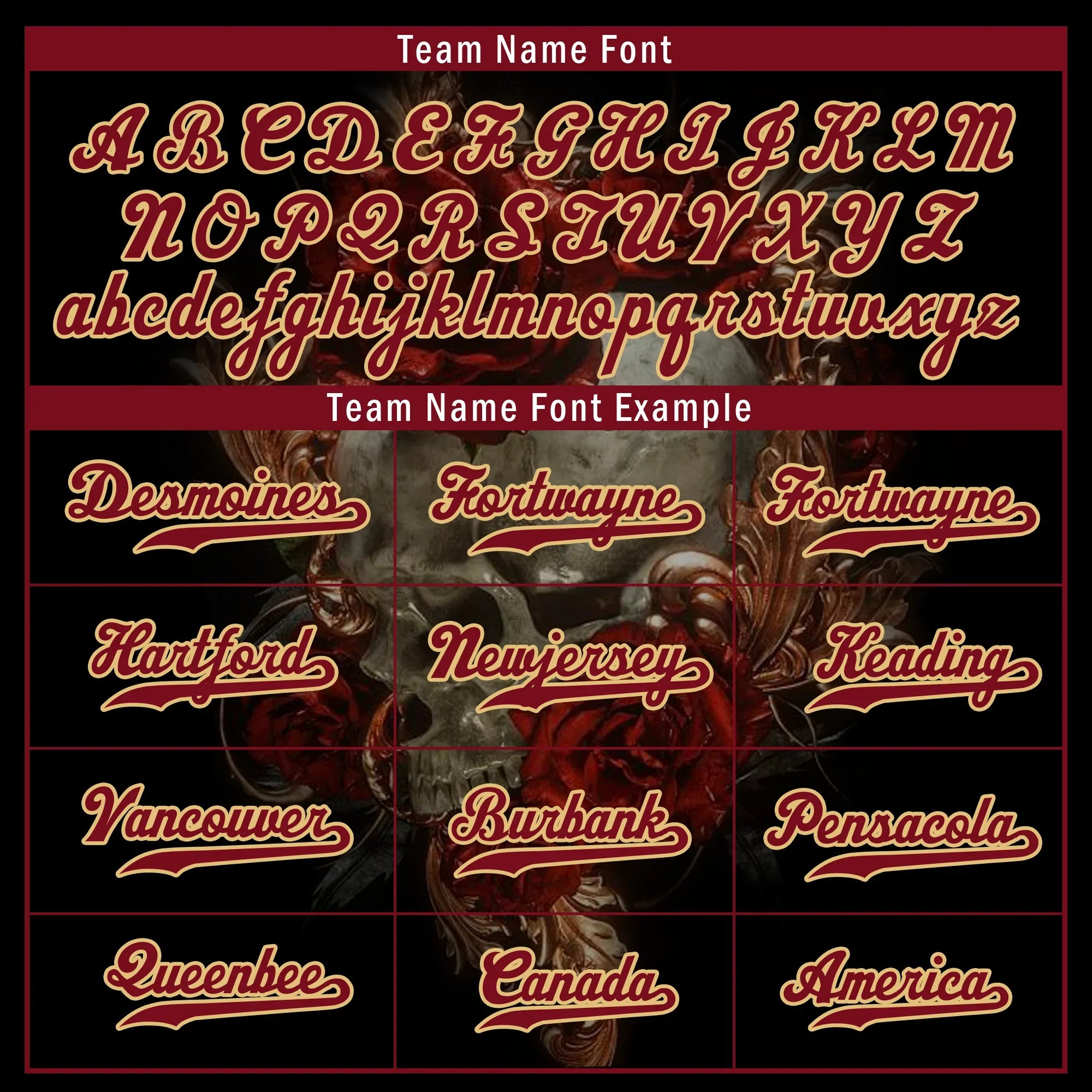 Custom Black Red Skull Fashion Personalized Authentic Baseball Jersey BSBJ01-D017141 - Coolcustomize
