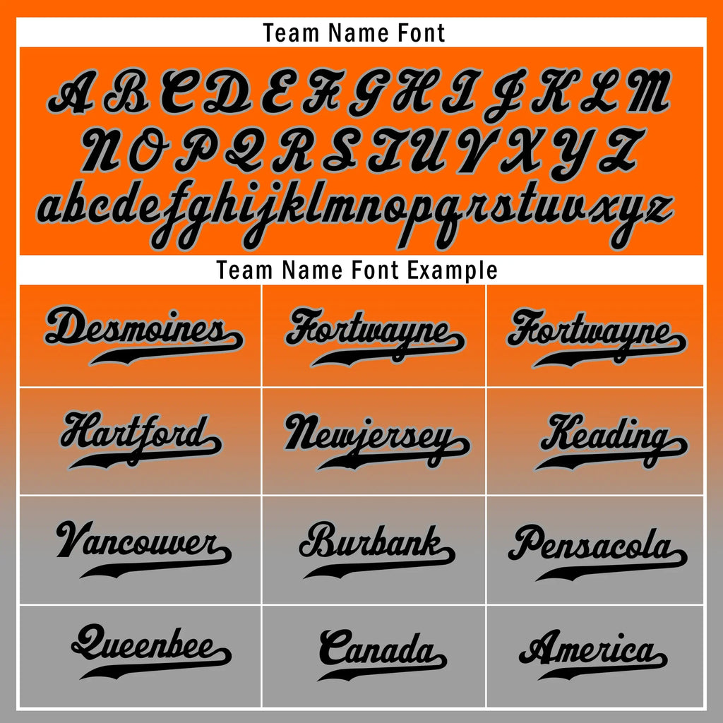 Custom Orange Grey Fade Fashion Personalized Authentic Baseball Jersey BSBJ01-D0a70ec - Coolcustomize