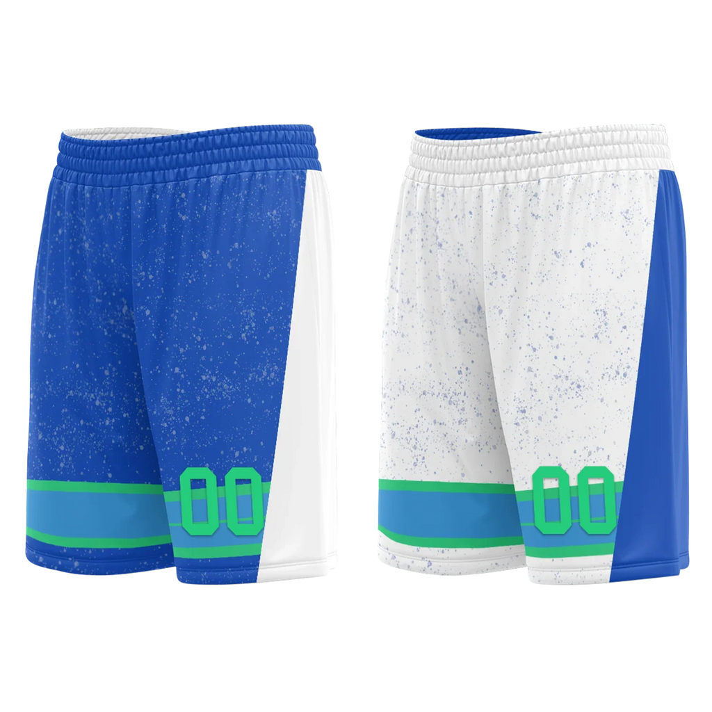 Custom Blue White Classic Style Reversible Basketball Uniform Personalized Ordinary BBJR-D017009 - Coolcustomize