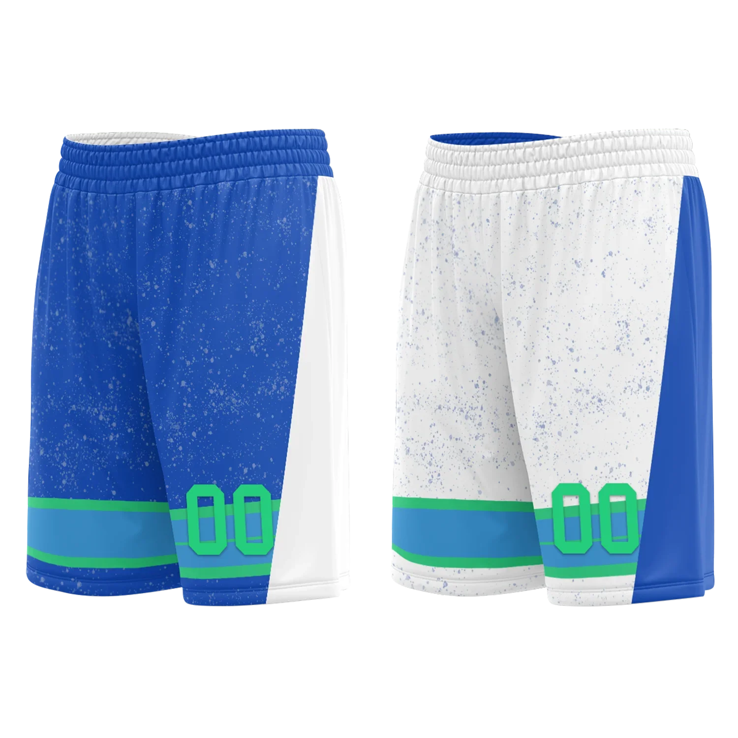 Custom Blue White Classic Style Reversible Basketball Uniform Personalized Ordinary BBJR-D017009 - Coolcustomize