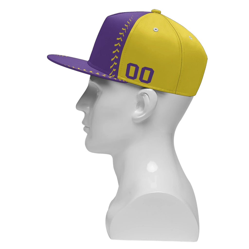 Custom Sport Design Hat Stitched Adjustable Snapback Personalized Baseball Cap PR067B-bd0b00d9-a9 - Coolcustomize