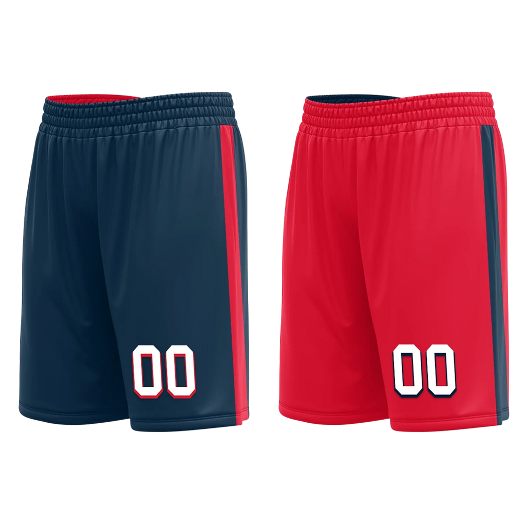 Custom Blue Red Classic Style Reversible Basketball Uniform Personalized Ordinary BBJR-D017021 - Coolcustomize