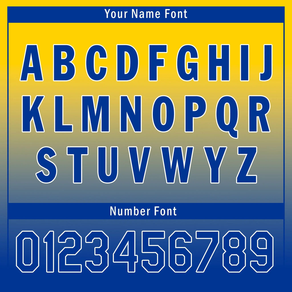 Custom Yellow Blue Fade Fashion Personalized Authentic Baseball Jersey UN002-bd0b007b-aa - Coolcustomize