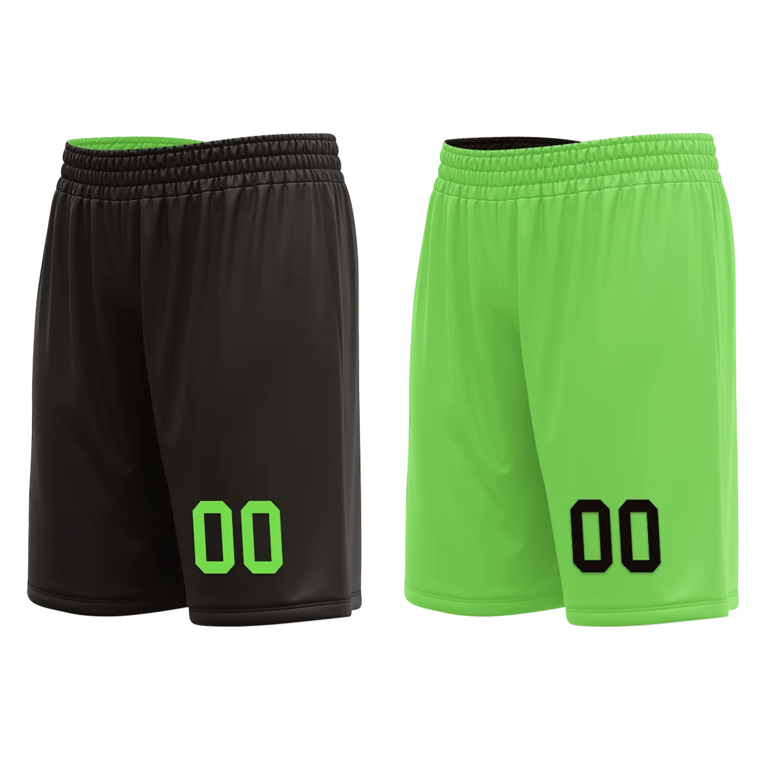 Custom Black Green Classic Style Reversible Basketball Uniform Personalized Ordinary BBJR-D017049 - Coolcustomize