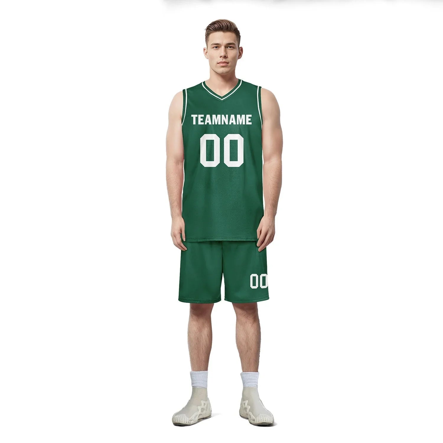 Custom Green Classic Style Sports Uniform Basketball Jersey BBJ01-D020105-22 - Coolcustomize