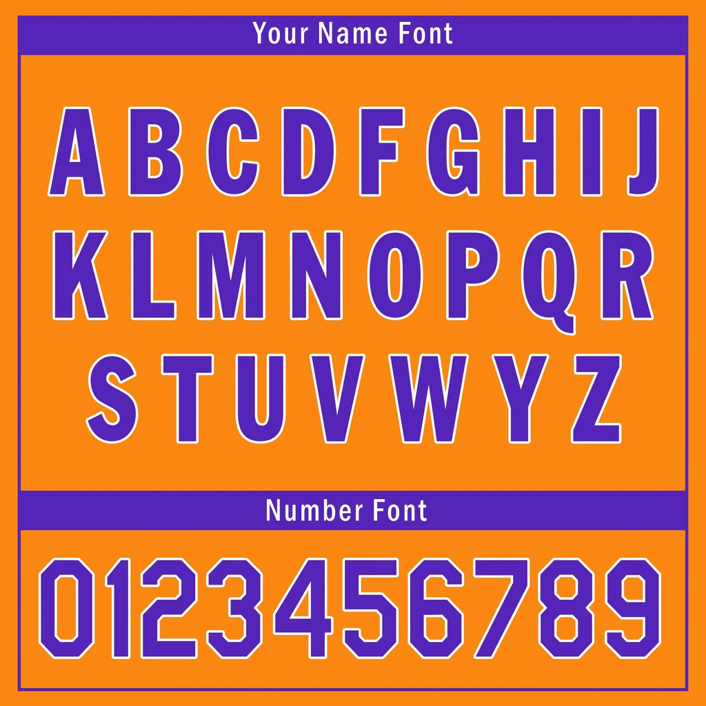 Custom Orange Classic Style Purple Personalized Authentic Baseball Jersey UN002-bd0b00d8-cb - Coolcustomize