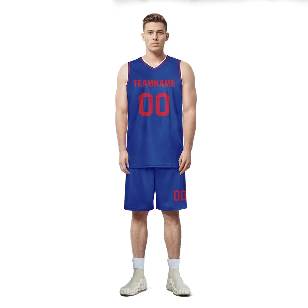 Custom Blue Classic Style Sports Uniform Basketball Jersey BBJ01-D020105-5 - Coolcustomize