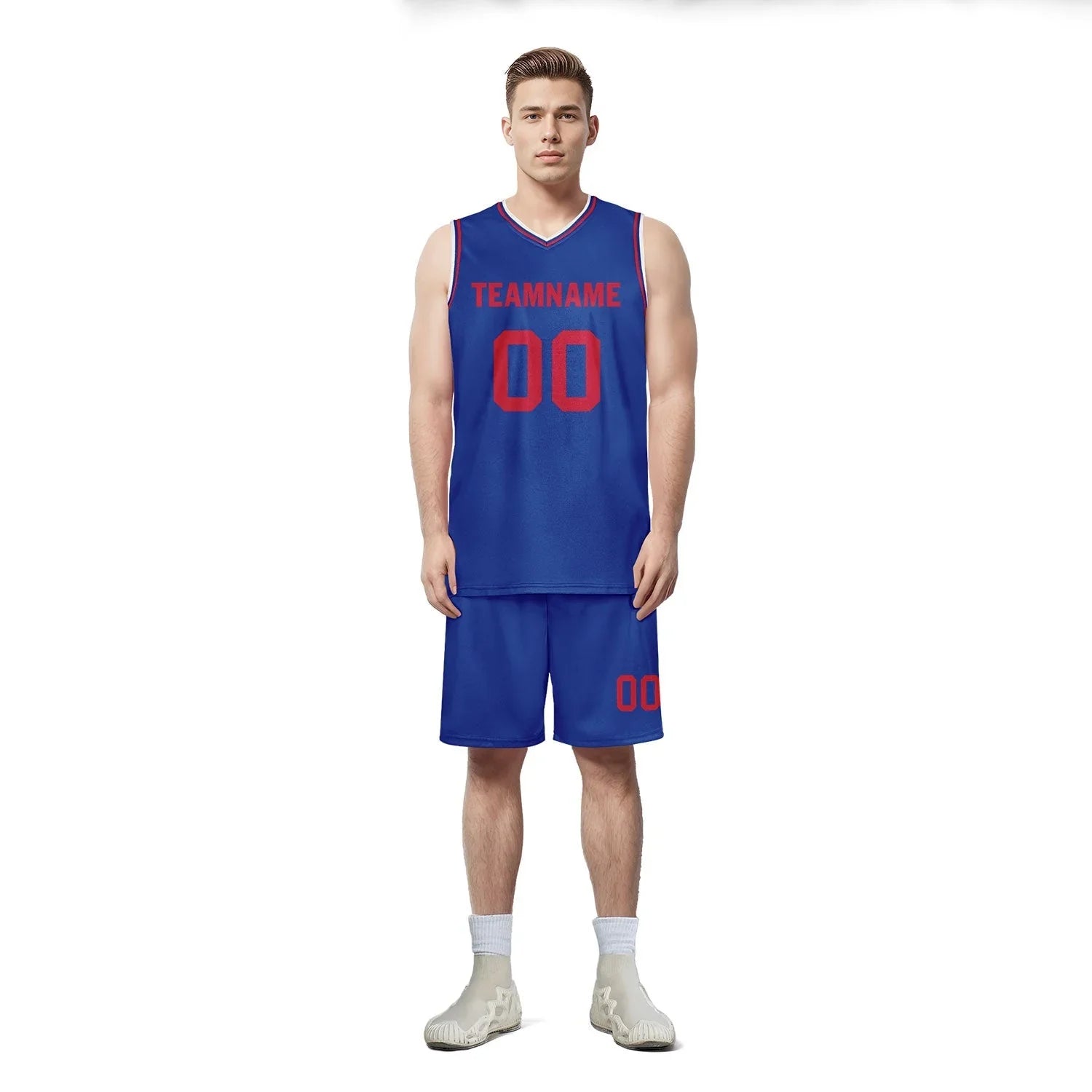 Custom Blue Classic Style Sports Uniform Basketball Jersey BBJ01-D020105-5 - Coolcustomize