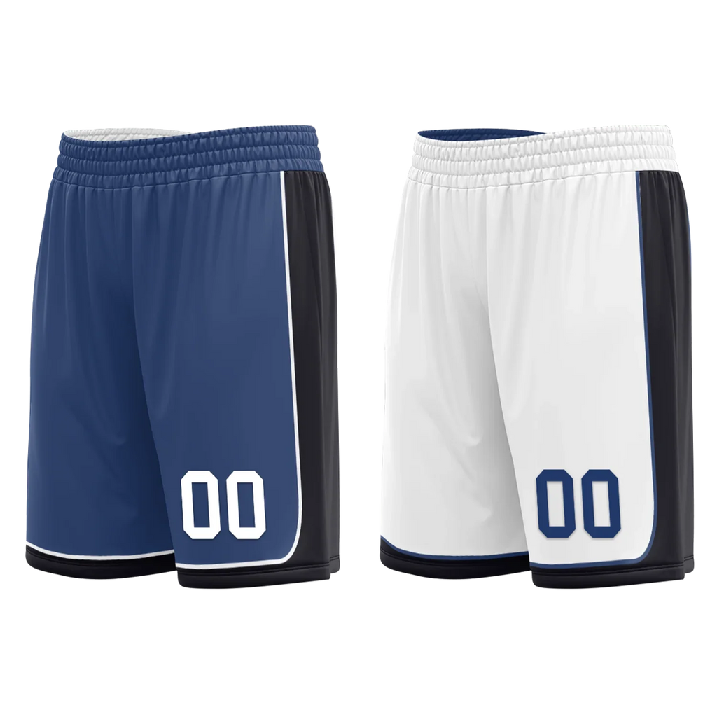 Custom Blue White Classic Style Reversible Basketball Uniform Personalized Ordinary BBJR-D017053 - Coolcustomize