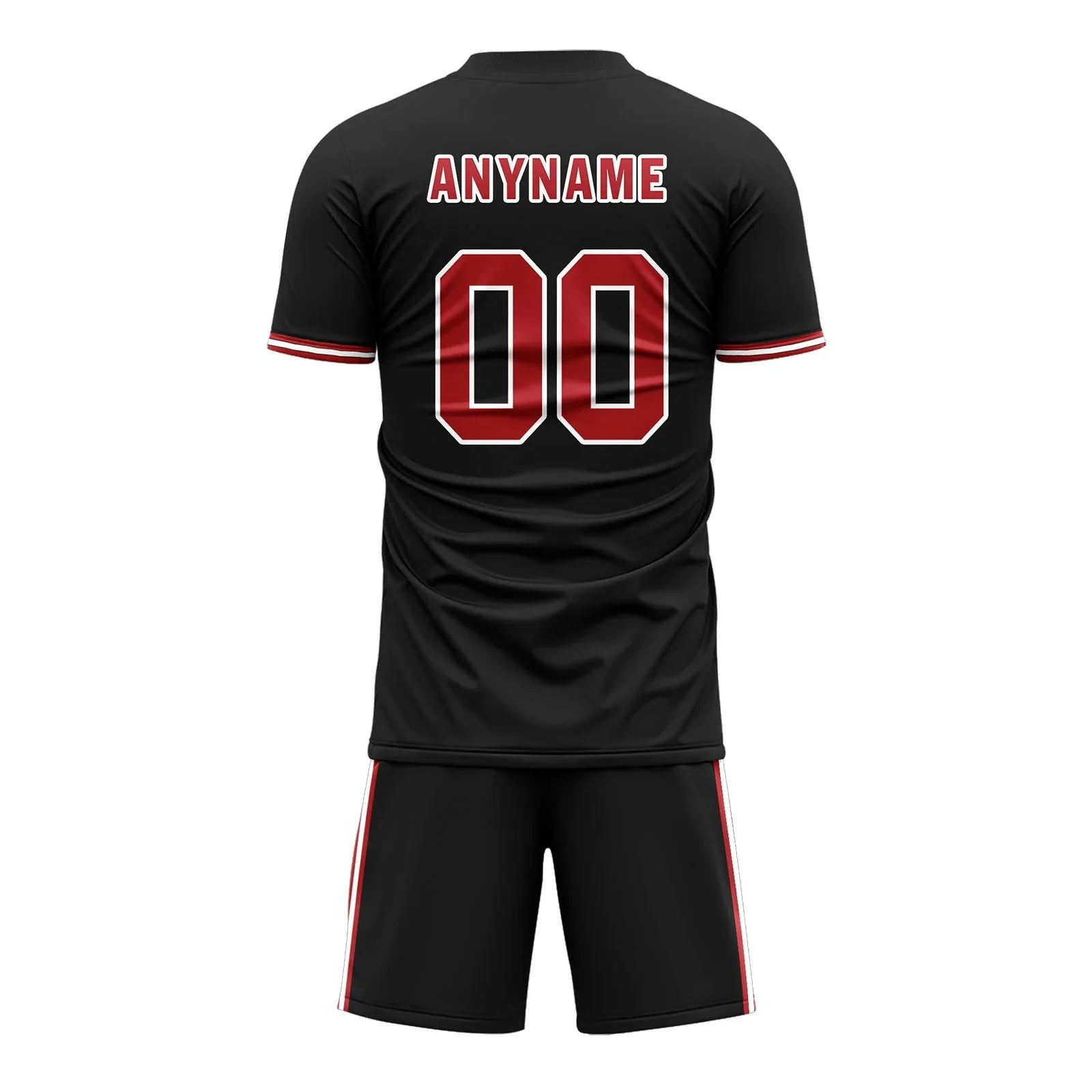 Custom Black Soccer Sets Jersey Personalized SCJ101-D28025 - Coolcustomize