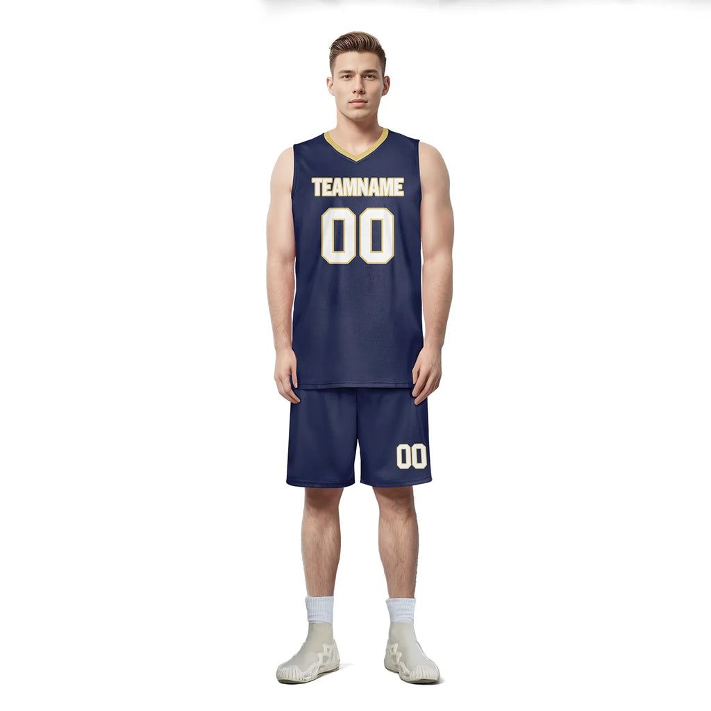 Custom Deep Blue Classic Style Sports Uniform Basketball Jersey BBJ01-bd0a70e0 - Coolcustomize