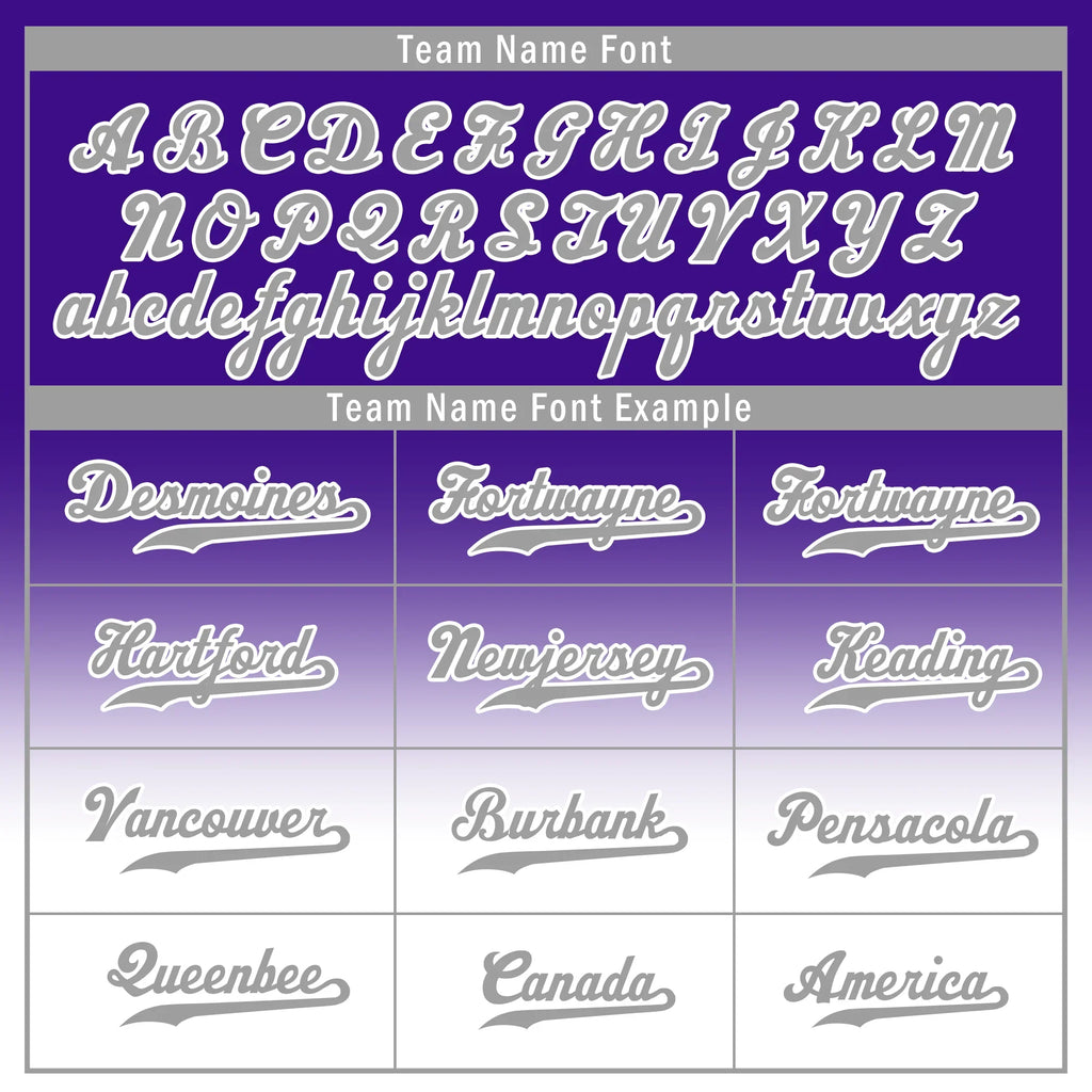Custom Purple White Fade Fashion Personalized Authentic Baseball Jersey BSBJ01-D0a70eb - Coolcustomize