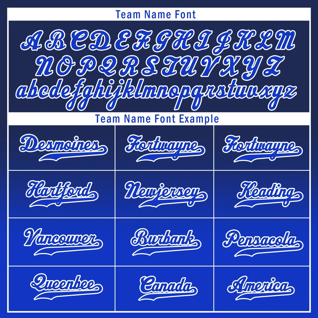 Custom Blue Fade Fashion Personalized Authentic Baseball Jersey BSBJ01-D0a70ed - Coolcustomize