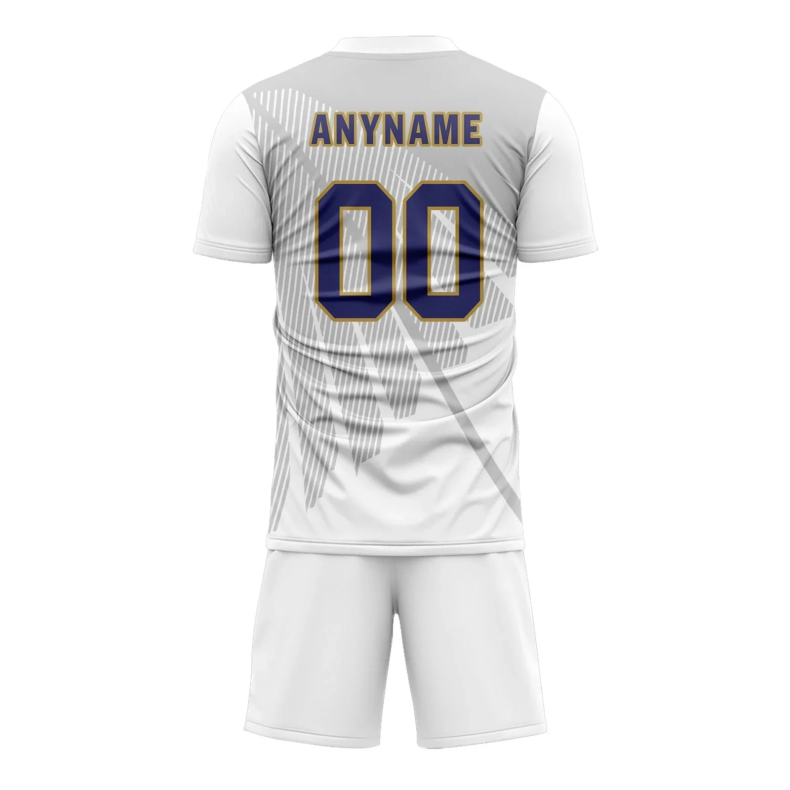 Custom Gray White Soccer Sets Jersey Personalized SCJ101-D28042 - Coolcustomize