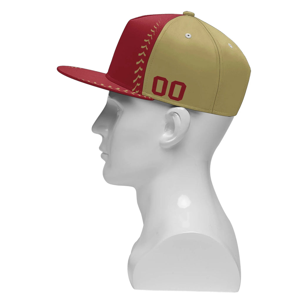 Custom Sport Design Hat Stitched Adjustable Snapback Personalized Baseball Cap PR067B-bd0b00d9-7 - Coolcustomize