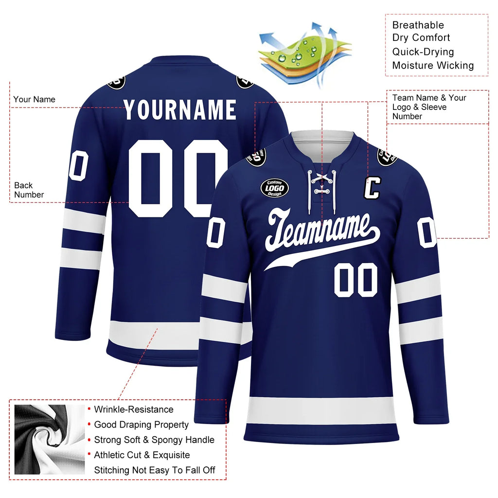 Custom Blue White Personalized Hockey Jersey HCKJ01-D0a70bc - Coolcustomize