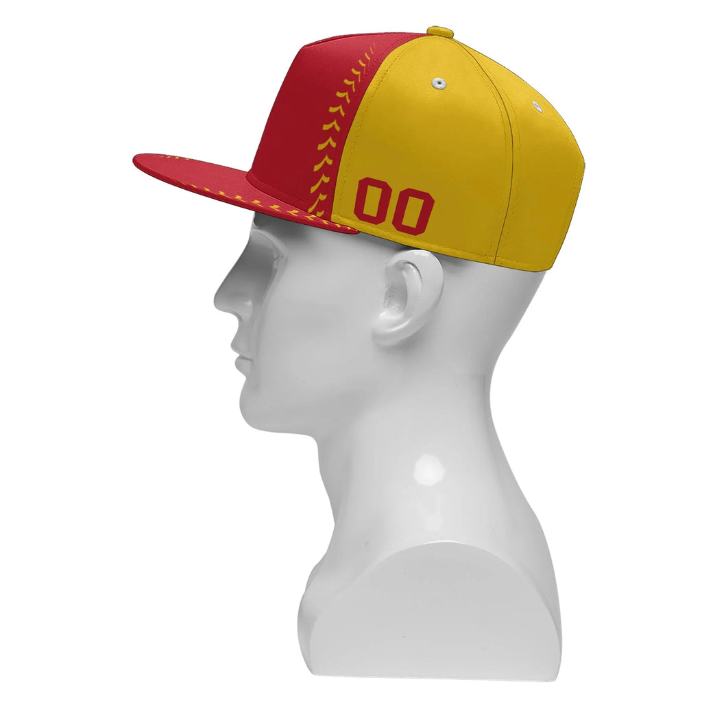 Custom Sport Design Hat Stitched Adjustable Snapback Personalized Baseball Cap PR067B-bd0b00d9-8 - Coolcustomize