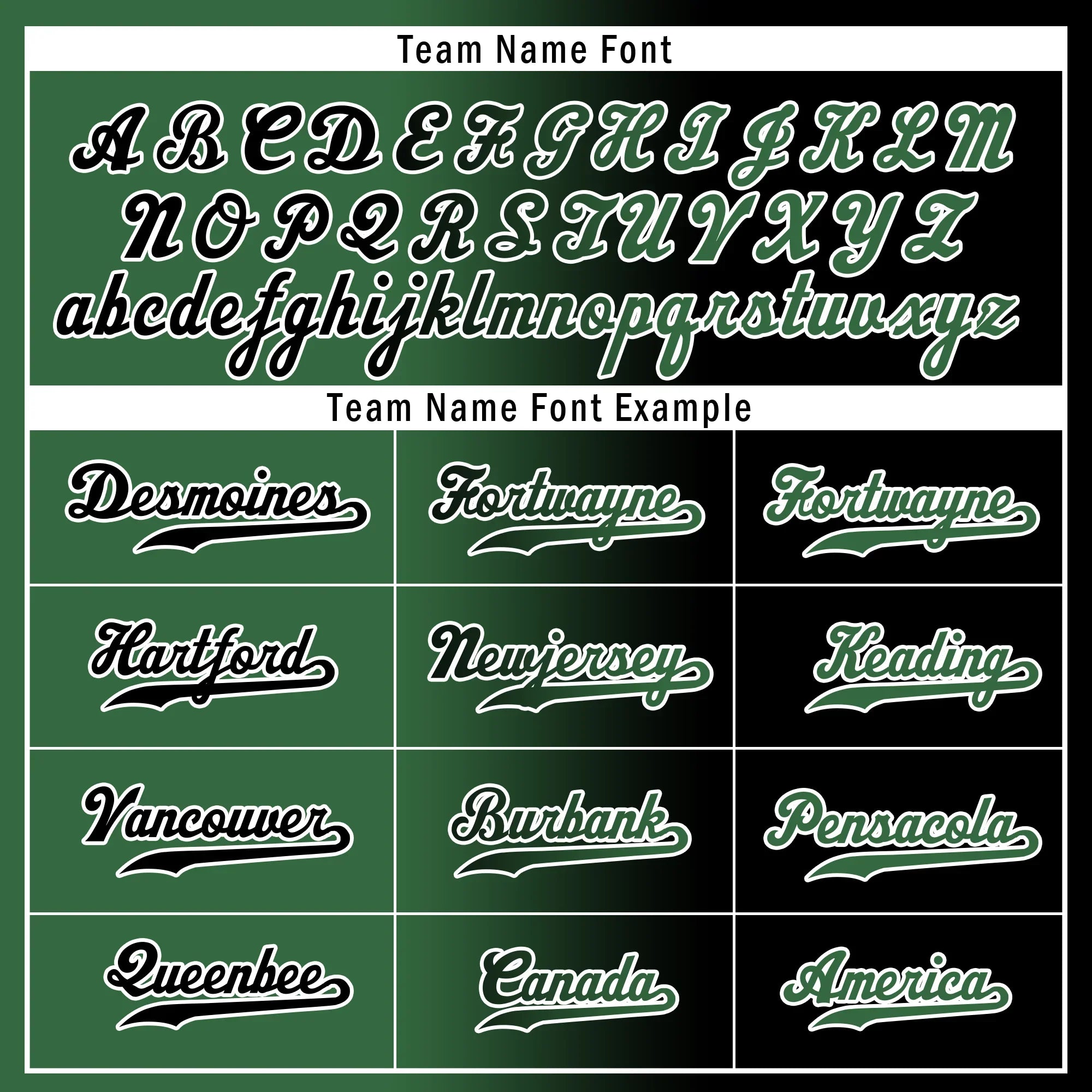 Custom Green Black Gradient Fashion Personalized Authentic Baseball Jersey BSBJ01-D0a707c - Coolcustomize