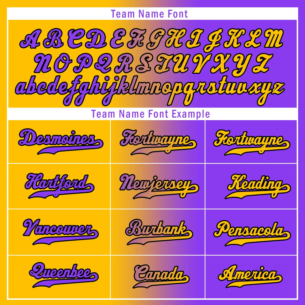 Custom Yellow Pink Gradient Fashion Personalized Authentic Baseball Jersey BSBJ01-D0a7a0a - Coolcustomize