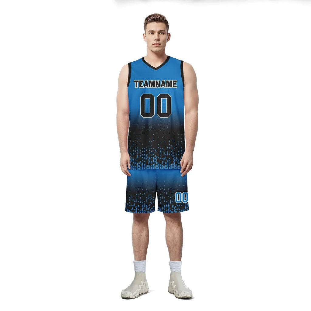 Custom Blue Black Fade Fashion Sports Uniform Basketball Jersey BBJ01-D020102-11 - Coolcustomize