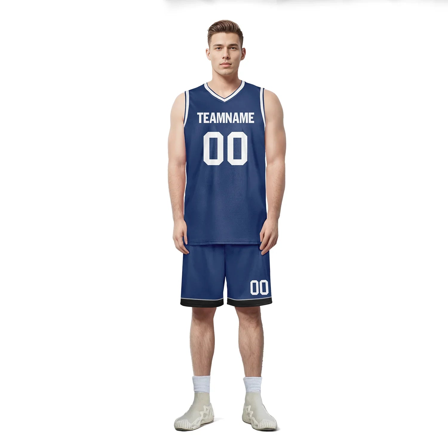 Custom Deep Blue Classic Style Sports Uniform Basketball Jersey BBJ01-bd0a70ec - Coolcustomize