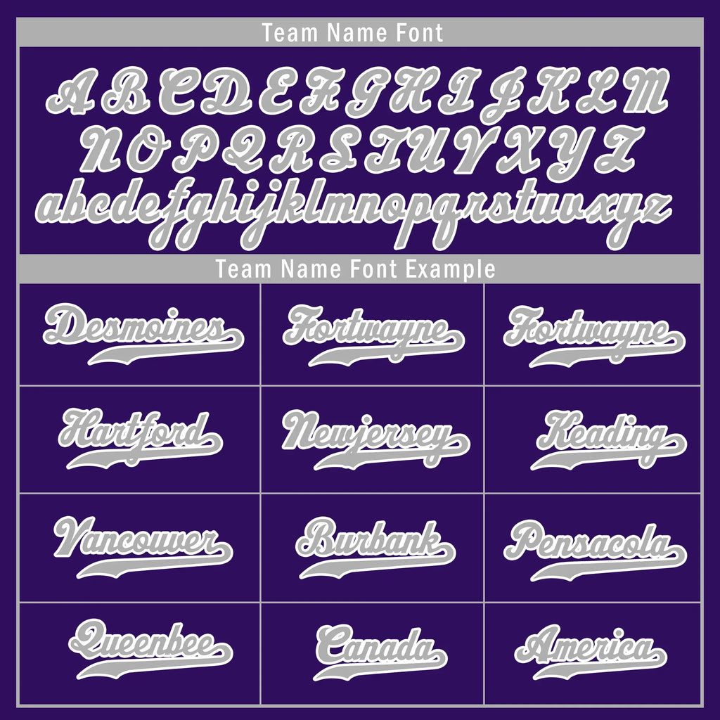 Custom Gray Purple Stripe Fashion Personalized Authentic Baseball Jersey BSBJ01-D017252 - Coolcustomize