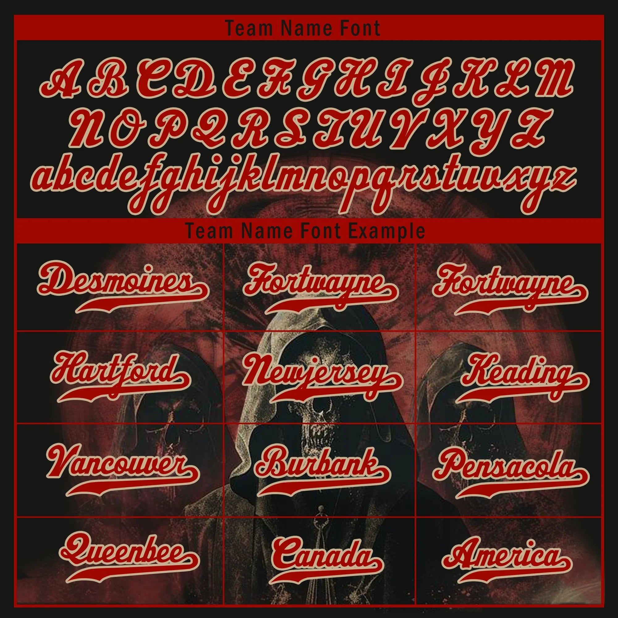 Custom Black Red Skull Fashion Personalized Authentic Baseball Jersey BSBJ01-D017143 - Coolcustomize