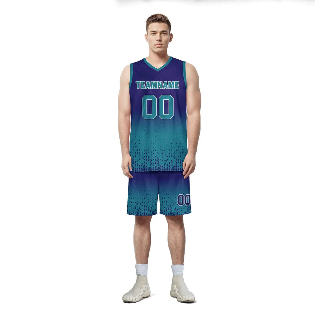 Custom Blue Fade Fashion Sports Uniform Basketball Jersey BBJ01-D020102-9 - Coolcustomize