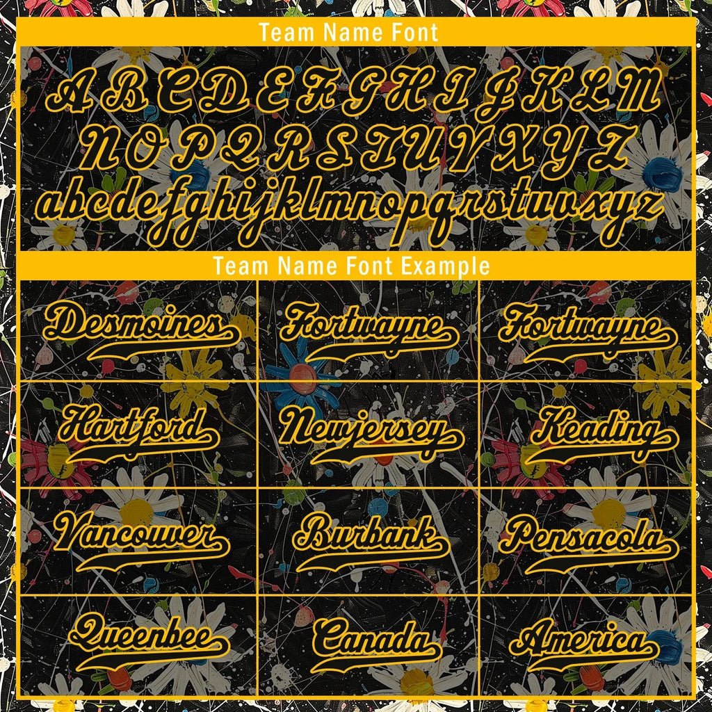 Custom Graffiti Pattern Abstract Floral Patterns Personalized Authentic Baseball Jersey BSBJ01-D020171-3 - Coolcustomize
