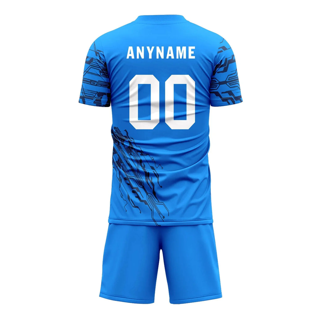 Custom Blue Soccer Sets Jersey Personalized SCJ101-D28044 - Coolcustomize