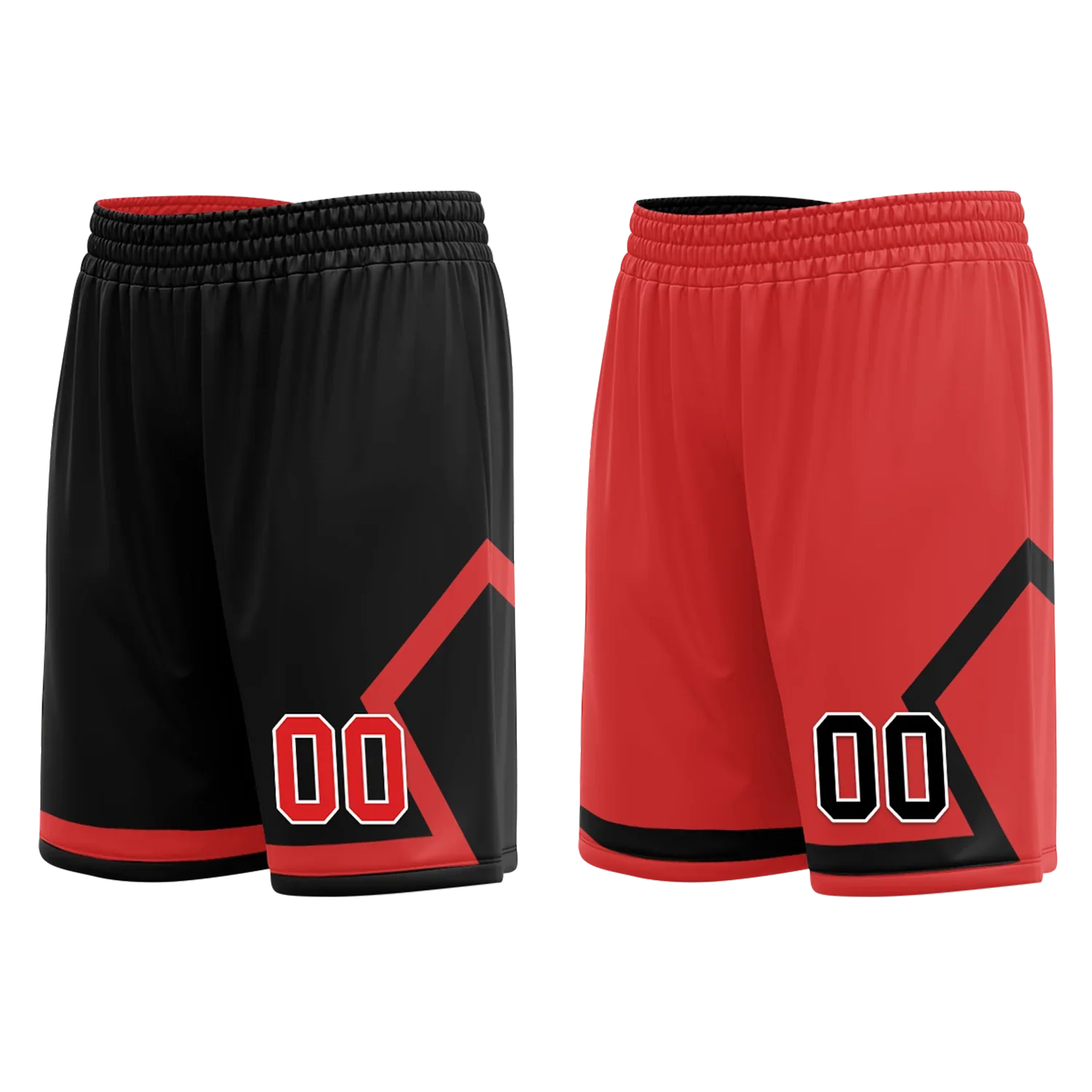 Custom Black White Classic Style Reversible Basketball Uniform Personalized COOLMAX BBJR-D017006 - Coolcustomize
