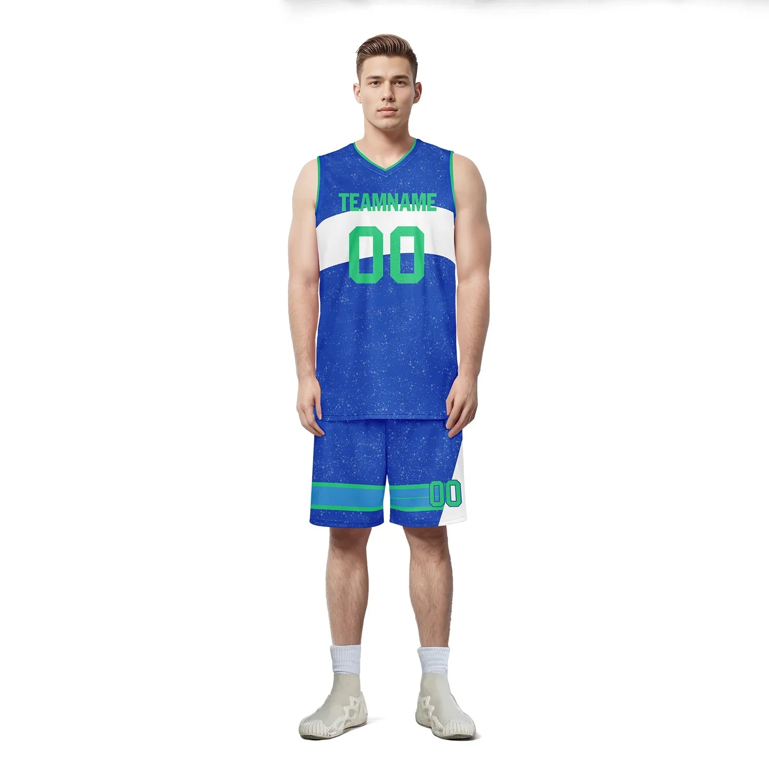 Custom Blue White Classic Style Sports Uniform Basketball Jersey BBJ01-bd0a7009 - Coolcustomize