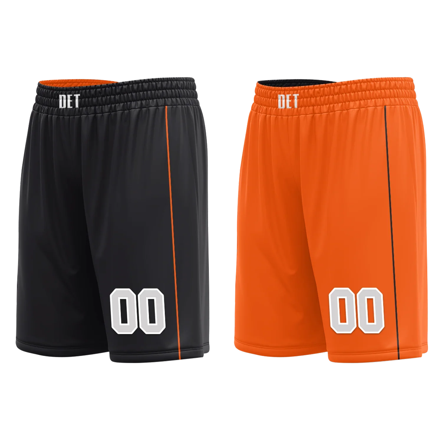 Custom Black Orange Classic Style Reversible Basketball Uniform Personalized Ordinary BBJR-D017019 - Coolcustomize