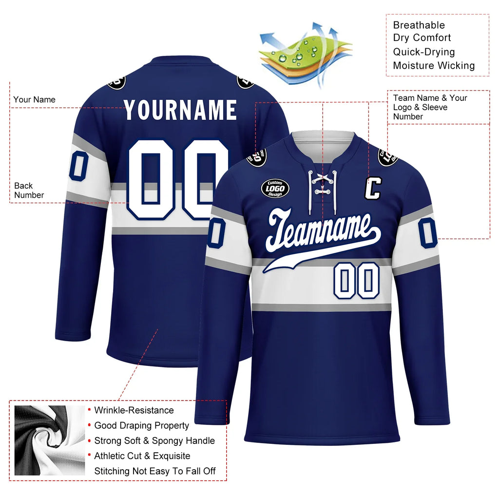 Custom Blue White Personalized Hockey Jersey HCKJ01-D0a70bd - Coolcustomize