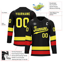 Custom Black Personalized Hockey Jersey HCKJ01-D0a70dd