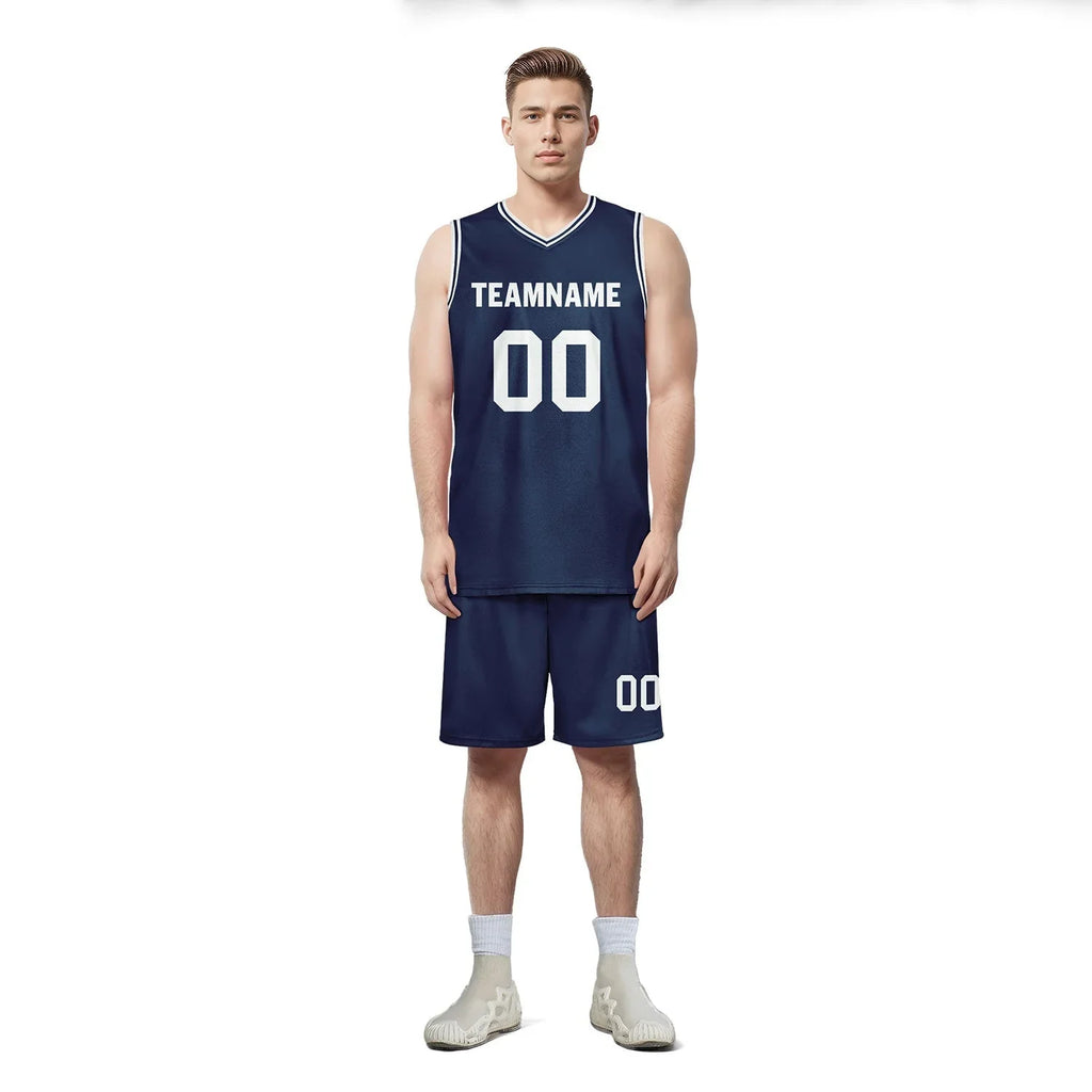 Custom Blue Classic Style Sports Uniform Basketball Jersey BBJ01-D020105-9 - Coolcustomize