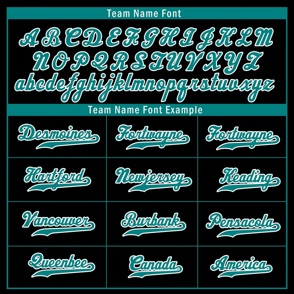 Custom Black Teal Zebra Pattern Personalized Authentic Baseball Jersey BSBJ01-D020201-23 - Coolcustomize