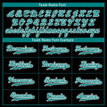 Custom Black Teal Zebra Pattern Personalized Authentic Baseball Jersey BSBJ01-D020201-23 - Coolcustomize